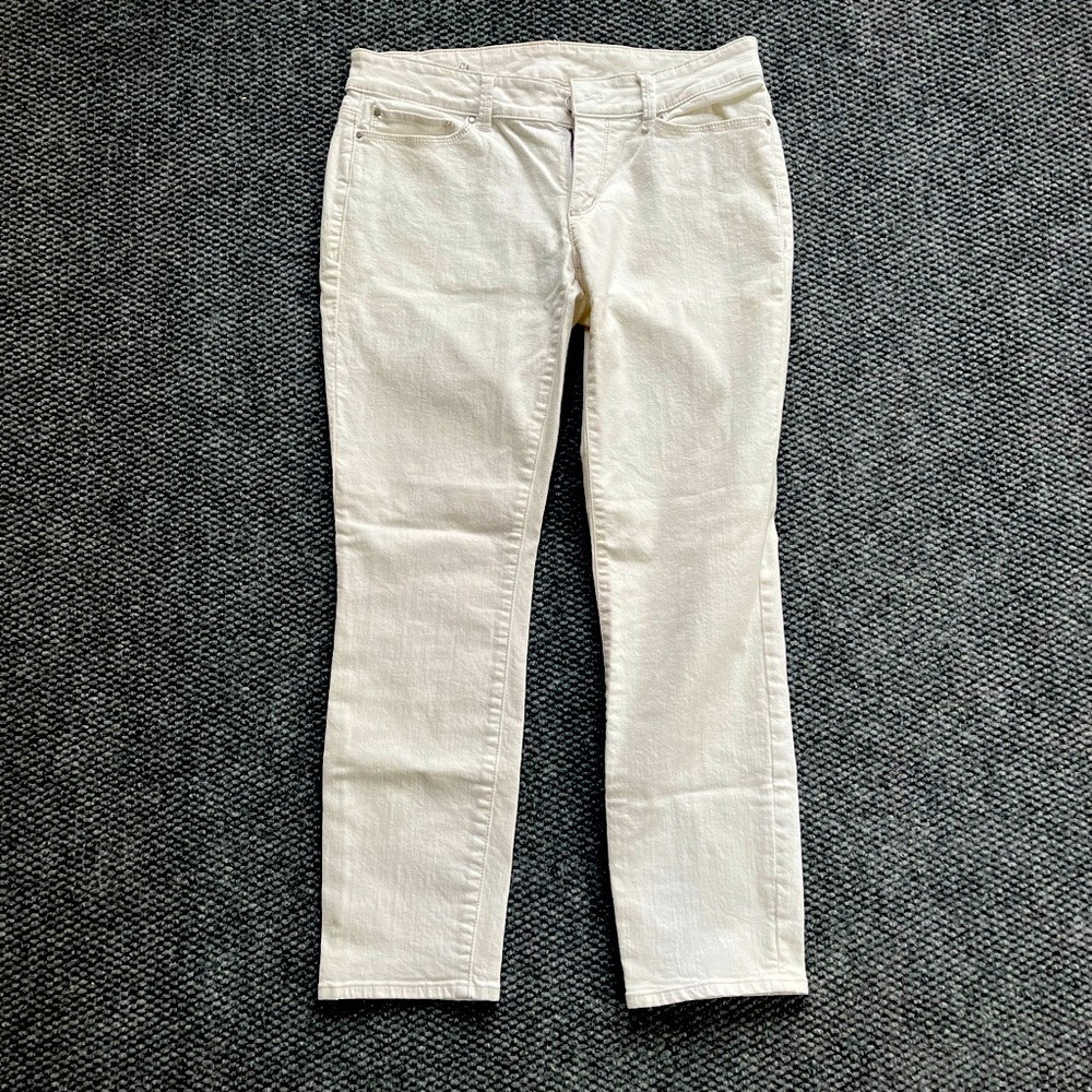 White Ann Taylor Modern Fit Size 6 Jeans Style Panrs